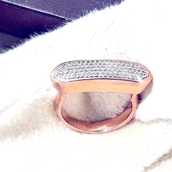 Diamond Monica Vander🌹Baja Rose Gold Ring🌹 - Picture 2 of 11